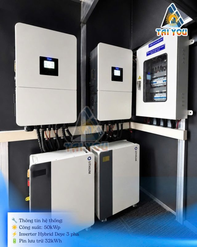 Biến tần kết hợp pin lưu trữ