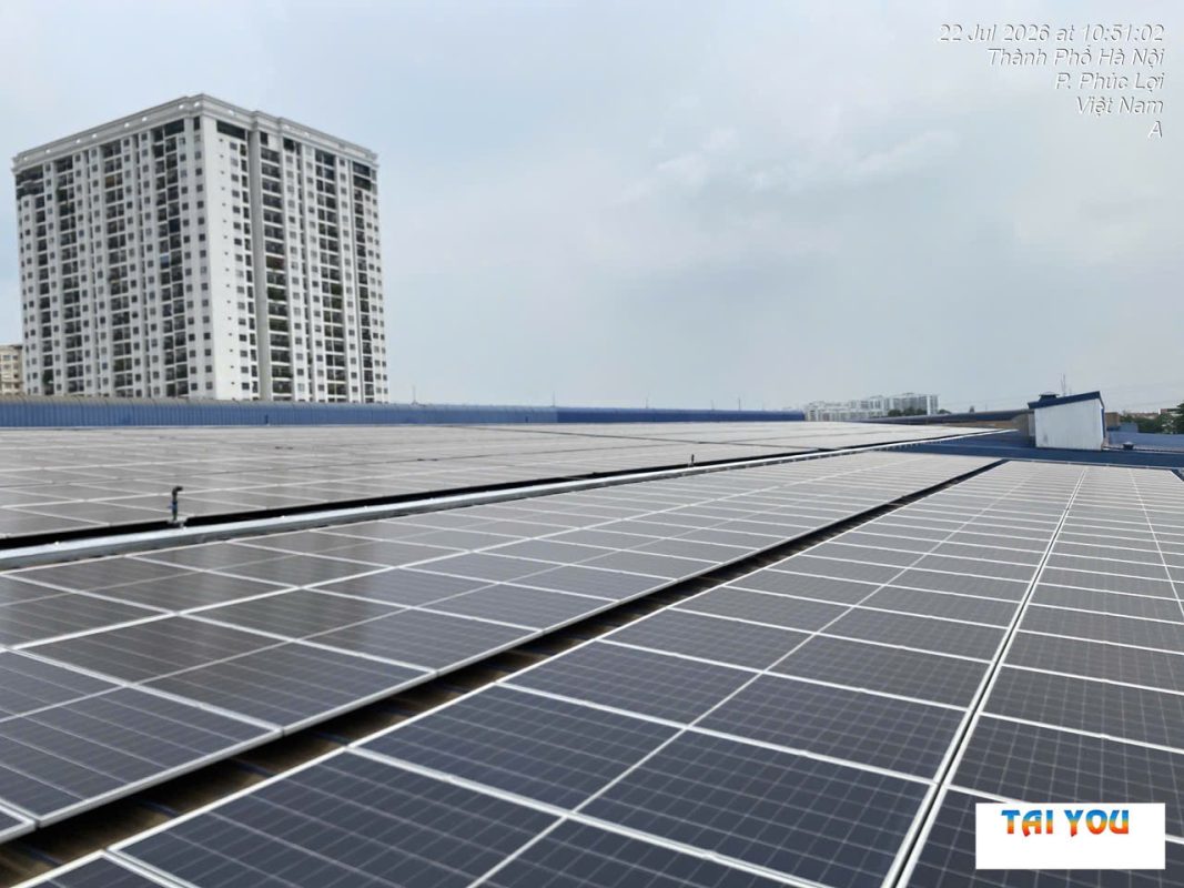 Điện Mặt Trời Nhà Máy Goshi Thăng Long 989 kWp | Taiyou