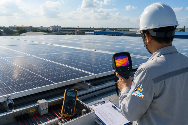 Performance Ratio điện mặt trời là chỉ số đánh giá hiệu quả vận hành thực tế của hệ thống sau khi tính đến các tổn thất.