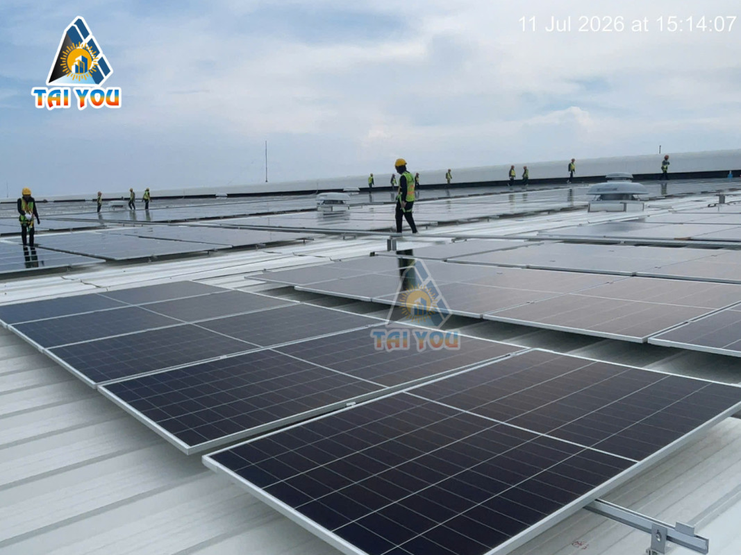 Hệ thống điện mặt trời Nhà máy VinFast 11600.7 kWp